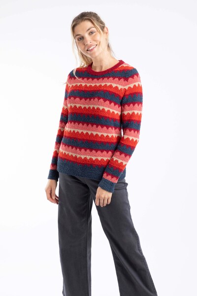  Weird Fish Tyla Womens Cosy Patterned Knit Jumper 