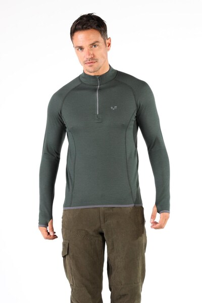  Woolona Halldor Men's 100% Merino 230gsm 1/4 Zip Top 