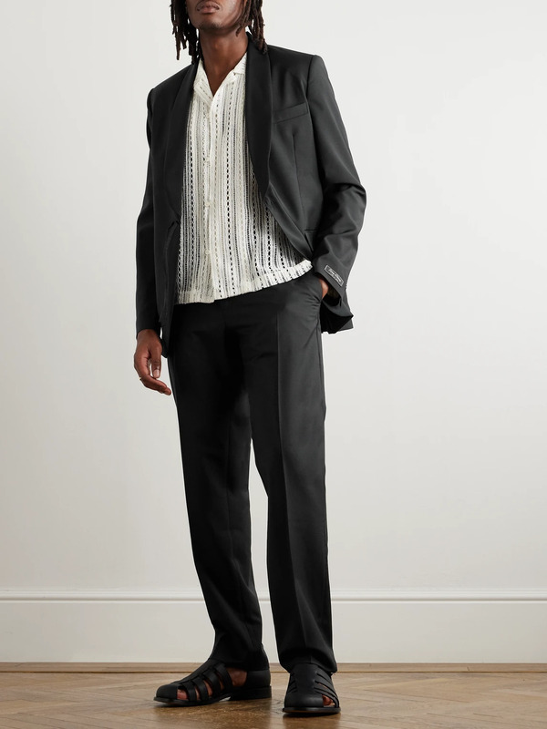  A Kind Of Guise - Straight-leg Pleated Virgin Wool And Mohair-blend Suit Trousers - Men - Gray - It 54 