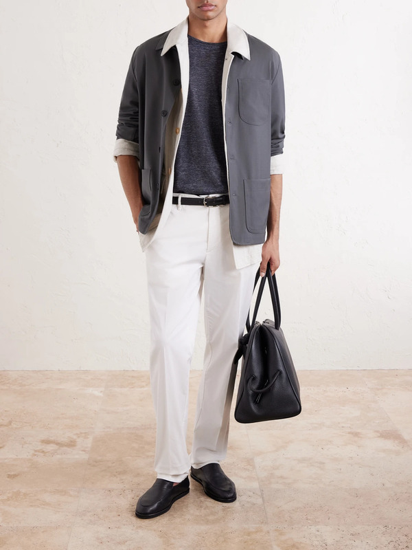  Altea - Constantin Virgin Wool Overshirt - Men - Gray - S 