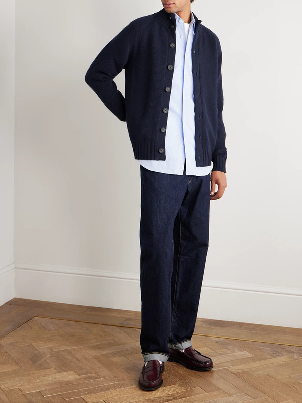  Altea - Virgin Wool Cardigan - Men - Blue - Xl 