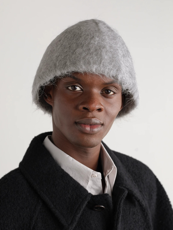  Amomento - Alpaca-blend Bucket Hat - Men - Gray 