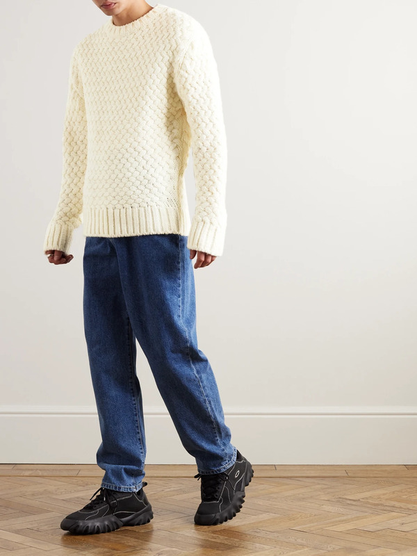  Amomento - Cable-knit Sweater - Men - Neutrals - L 