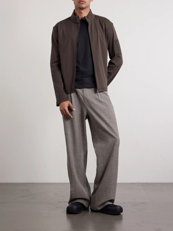  Amomento - Cotton Zip-up Sweater - Men - Brown - M 