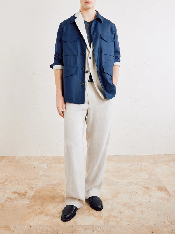  Barena - Herringbone Suit Jacket - Men - Neutrals - It 46 
