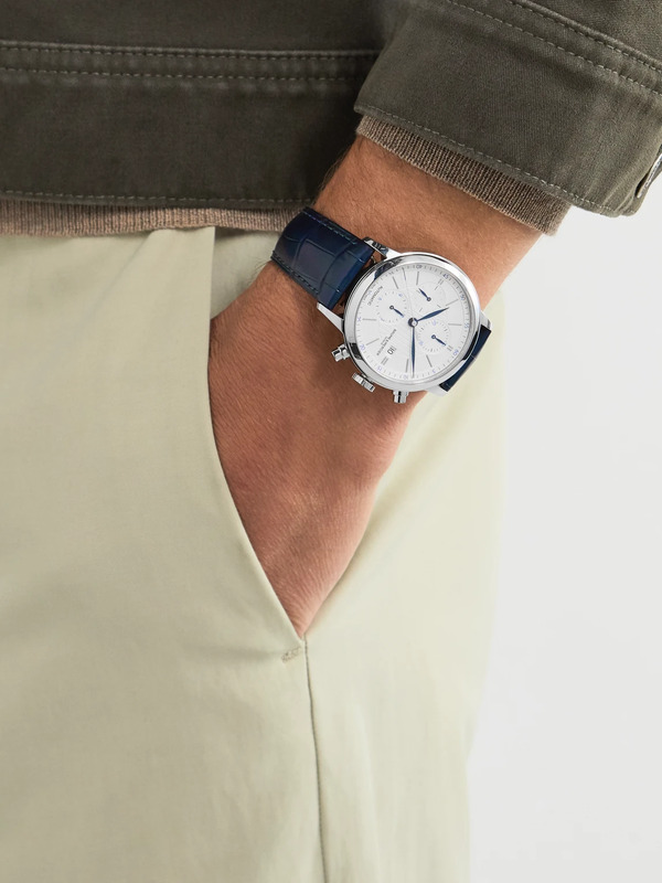  Baume & Mercier - Classima Automatic Chronograph 42mm Steel And Alligator Watch, Ref. No. M0a10330 - Men - Silver 
