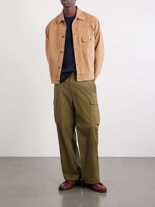  Beams Plus - Cotton-ripstop Cargo Trousers - Men - Green - S 