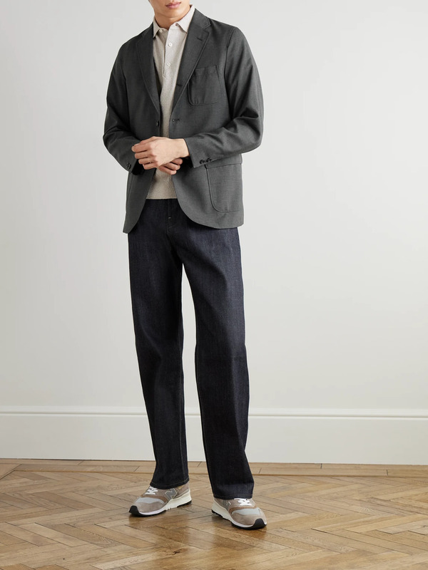  Beams Plus - Unstructured Woven Blazer - Men - Gray - S 