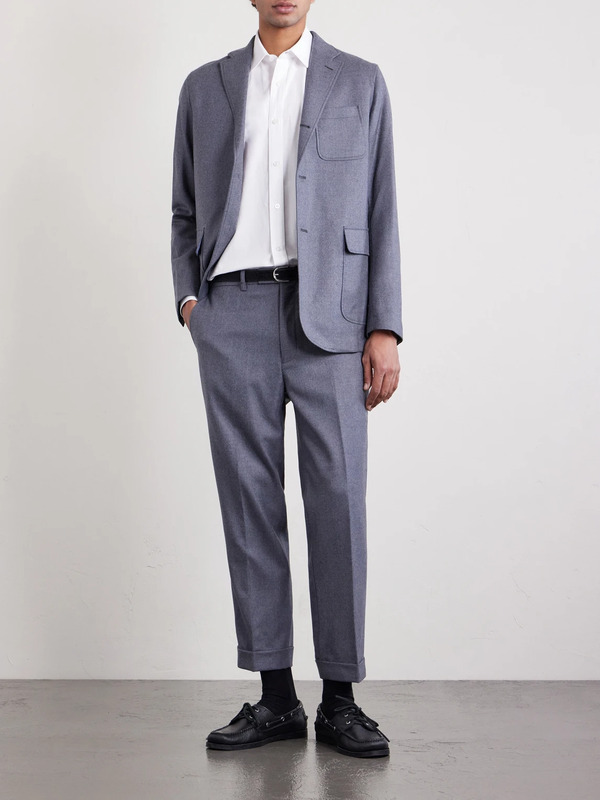 Beams Plus - Wool-blend Flannel Blazer - Men - Gray - M 