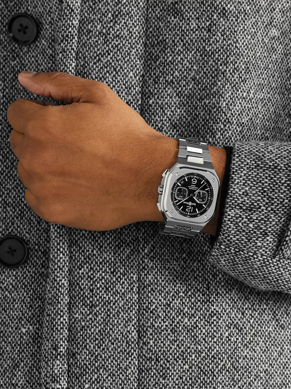  Bell & Ross - Br 05 Automatic Chronograph 42mm Stainless Steel Watch, Ref. No. Br05c-bl-st/sst - Men - Black 