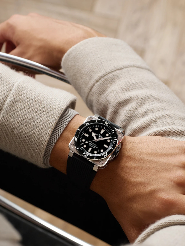  Bell & Ross - Br-03 Diver Automatic 42mm Stainless Steel And Rubber Watch, Ref. No. Br03a-d-bl-st/srb - Men - Black 