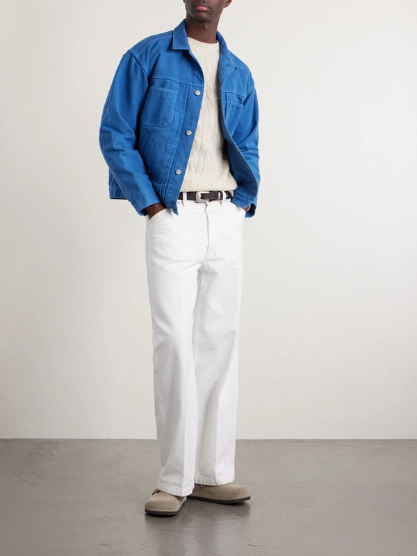  Blue Blue Japan - Textured-cotton Jacket - Men - Blue - S 