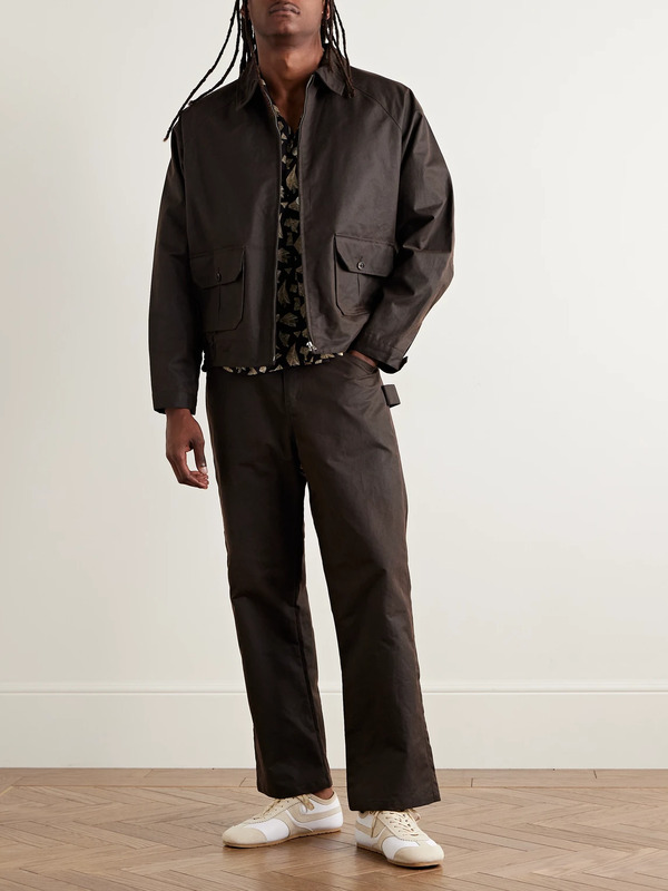  Bode - Coach Waxed-cotton Blouson Jacket - Men - Brown - S 