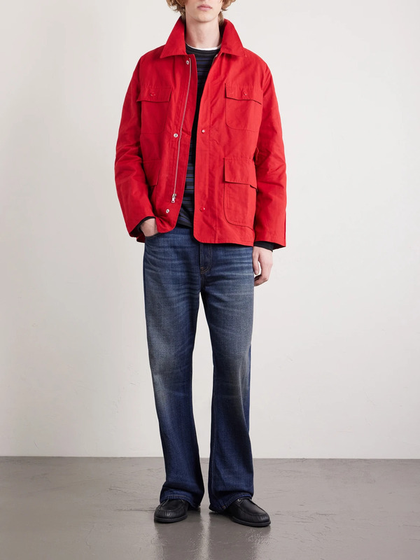  Bode - Hunting Waxed-cotton Jacket - Men - Red - S 