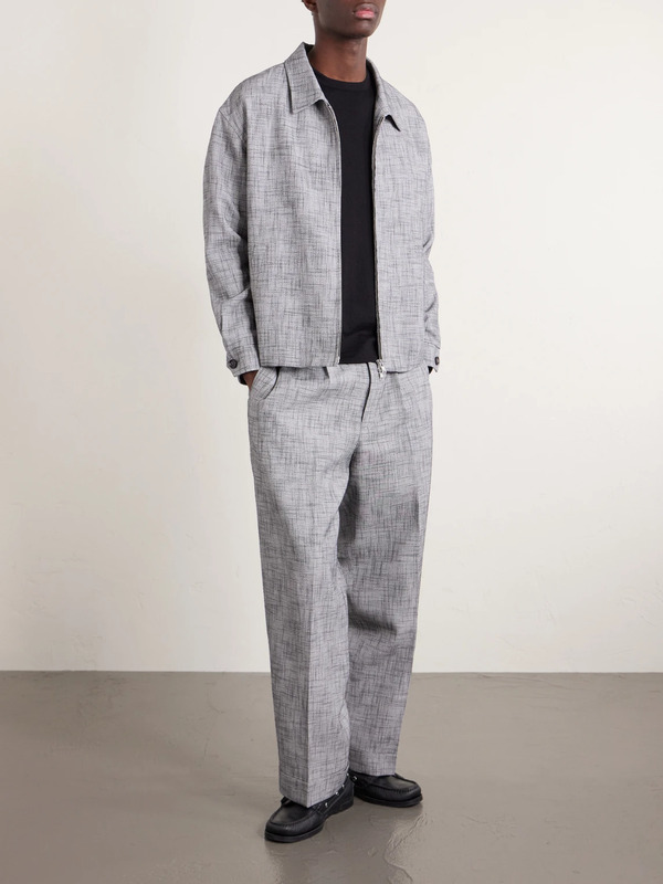  Bode - Static Ohio Linen-blend Jacket - Men - Gray - L 