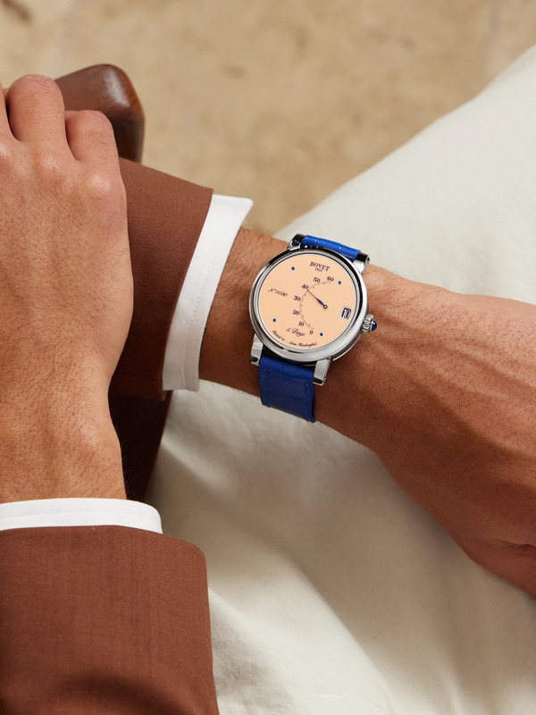  Bovet - Récital 15 Limited Edition Hand-wound 42mm Titanium And Leather Watch, Ref. No. R150021 - Men - Pink 