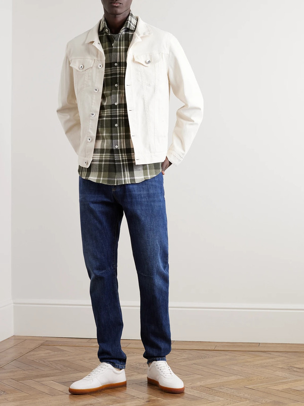  Brunello Cucinelli - Denim Jacket - Men - Neutrals - It 58 