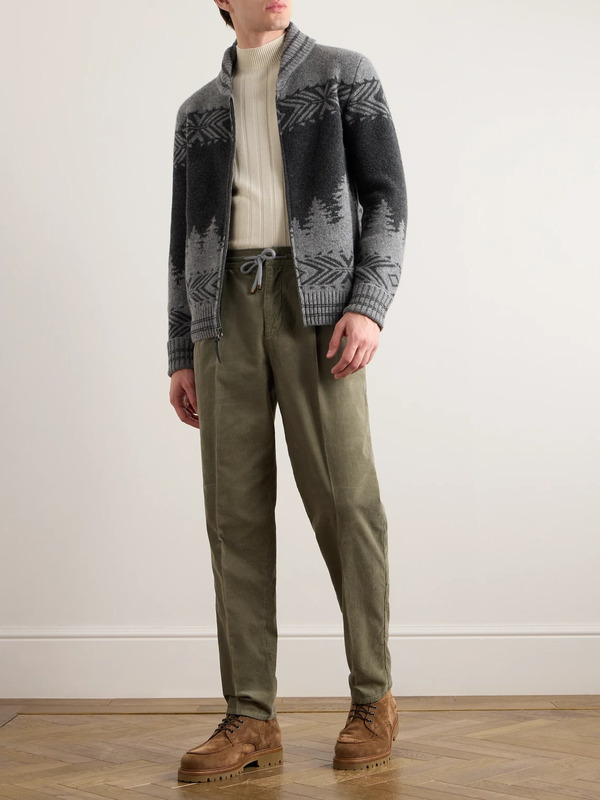  Brunello Cucinelli - Ribbed Cashmere Sweater - Men - Neutrals - It 54 