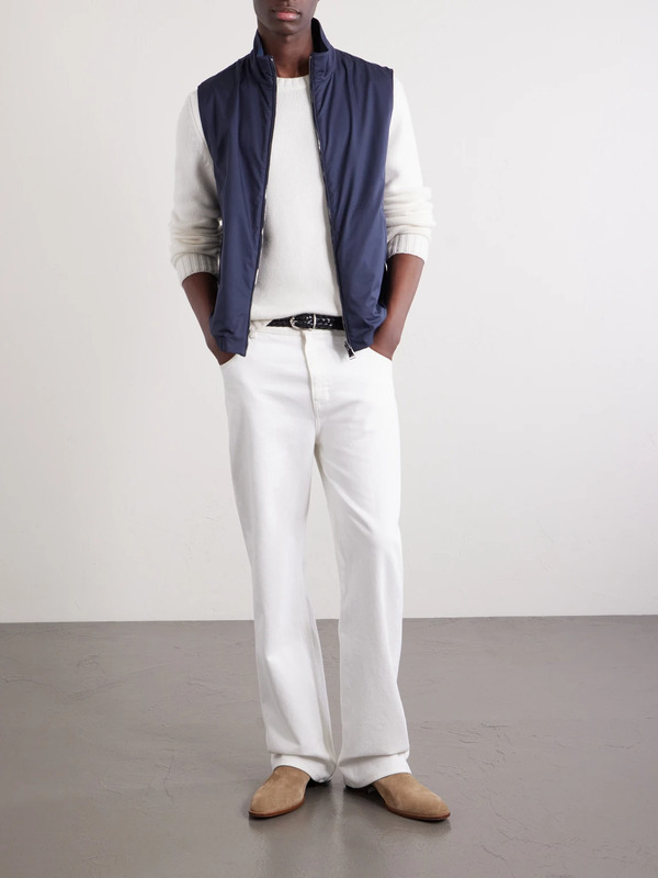  Canali - Shell Gilet - Men - Blue - It 46 
