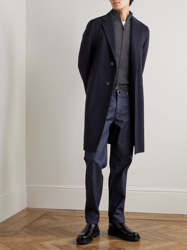  Canali - Wool Zip-up Cardigan - Men - Gray - It 46 