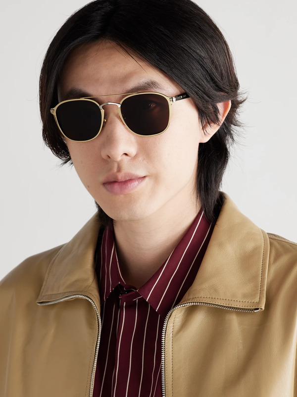  Cartier Eyewear - Aviator-style Gold-and Silver-tone And Tortoiseshell Acetate Sunglasses - Men - Gold 