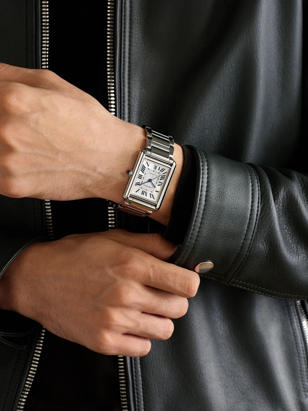  Cartier - Tank Must Extra-large Automatic 31mm Stainless Steel Watch, Ref. No. Wsta0053 - Men - White 