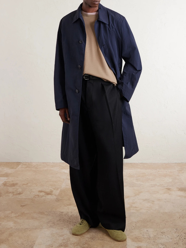  Dries Van Noten - Shell Trench Coat - Men - Blue - S 