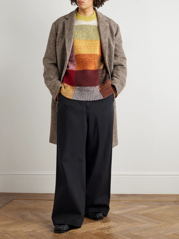  Dries Van Noten - Wool-blend Tweed Overcoat - Men - Brown - M 