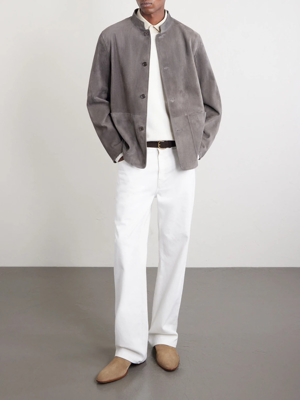  Dunhill - Suede Jacket - Men - Gray - S 