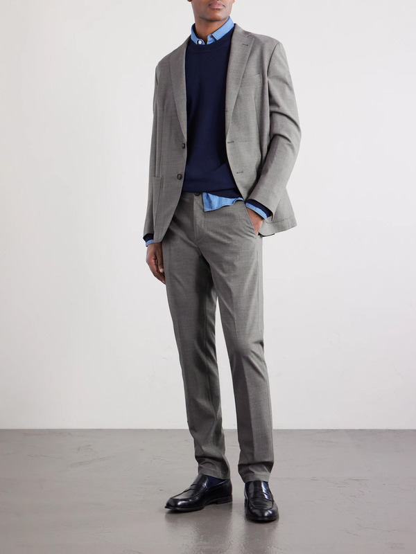  Eleventy - Wool-blend Suit Jacket - Men - Gray - It 46 