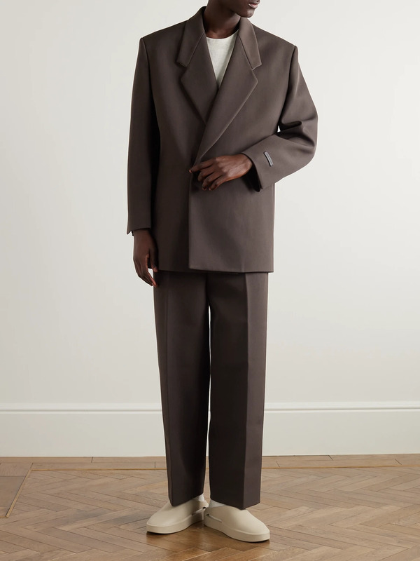  Fear Of God - Eternal California Double-breasted Virgin Wool And Cotton-blend Twill Blazer - Men - Brown - It 46 