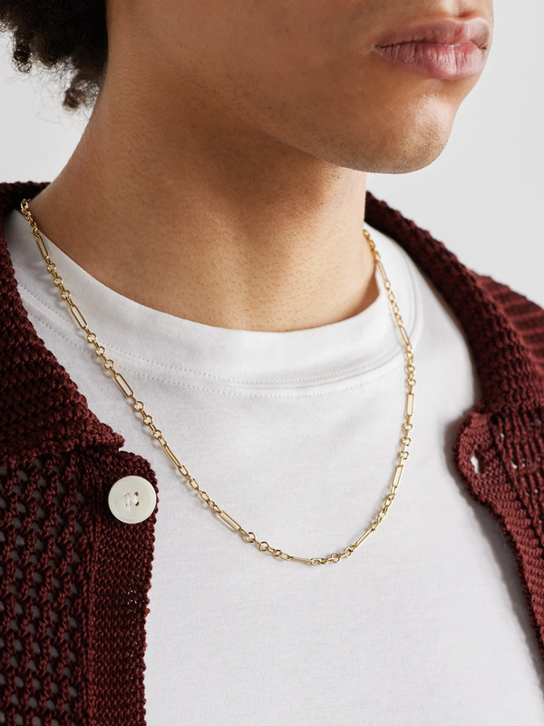  Foundrae - Mixed Clip 18-karat Gold Chain Necklace - Men - Gold 