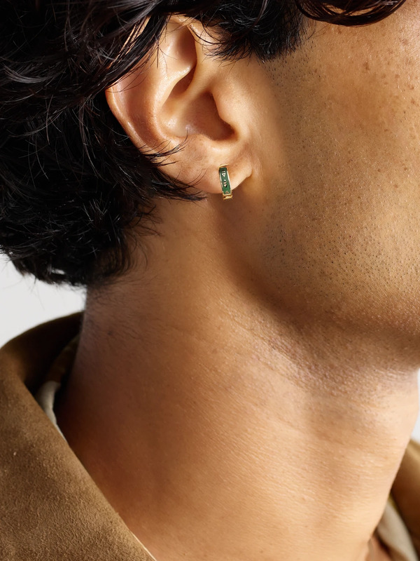  Foundrae - Protection Tenet 18-karat Gold Ceramic Earring - Men - Gold 