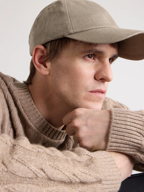  Frescobol Carioca - Fernando Linen Baseball Cap - Men - Neutrals 