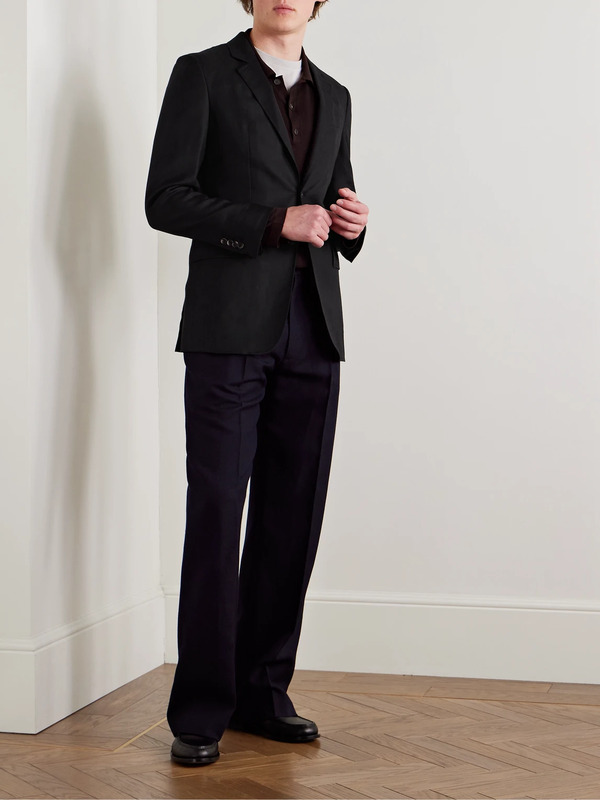  Gabriela Hearst - Irving Slim-fit Unstructured Wool, Silk And Linen-blend Twill Suit Jacket - Men - Black - It 46 