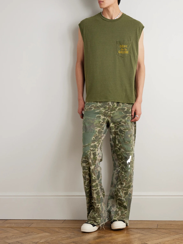  Gallery Dept. - Venura Straight-leg Patchwork Camouflage-print Cotton-canvas Trousers - Men - Green - Uk/us 30 