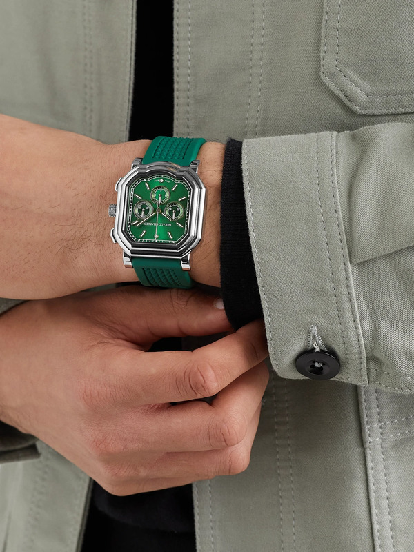  Gerald Charles - Maestro 3.0 Automatic Chronograph 39mm Stainless Steel And Rubber Watch, Ref.no. Gc3.0-a-02 - Men - Green 