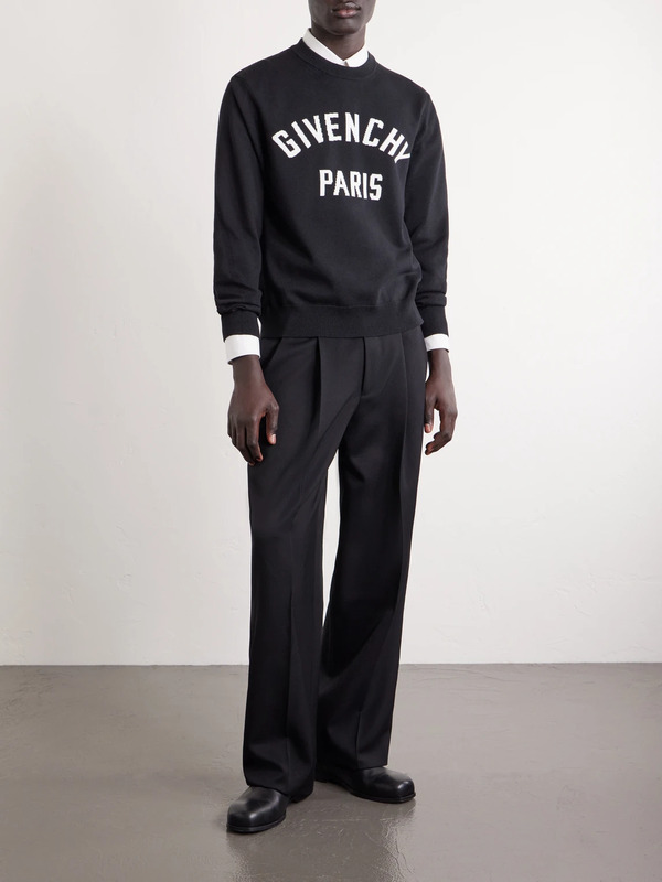  Givenchy - Knitted Cotton-blend Sweater - Men - Black - S 