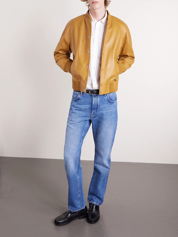  Givenchy - Leather Blouson Jacket - Men - Brown - It 50 