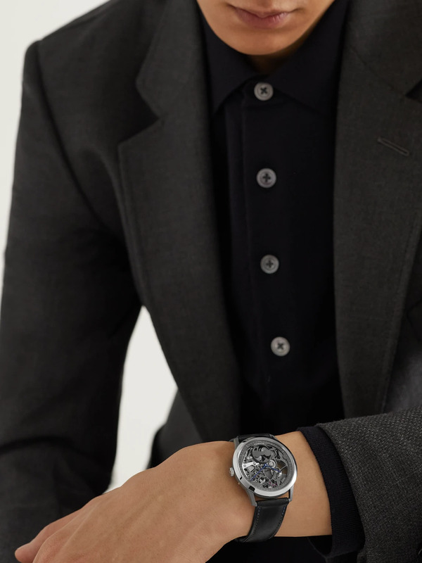  Hermès Timepieces - Slim D'hermès Squelette Lune 39.5mm Automatic Titanium And Leather Watch, Ref. No. 054695ww00 - Men - Black 