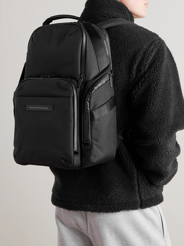  Horizn Studios - Midtown Leather-trimmed Shell Backpack - Men - Black 
