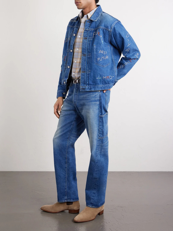  Human Made - Embroidered Denim Jacket - Men - Blue - S 