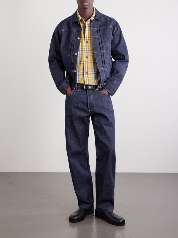  Human Made - Pleated Denim Jacket - Men - Blue - S 