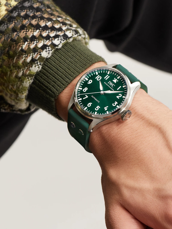  Iwc Schaffhausen - Big Pilot's Automatic 43mm Stainless Steel And Rubber Watch, Ref. No. Iw329306 - Men - Green 