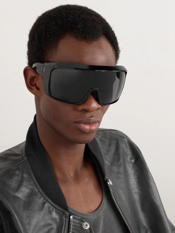  Jacques Marie Mage - Stanley Kubrick 2001: A Space Odyssey Oversized D-frame Acetate Sunglasses - Men - Black 