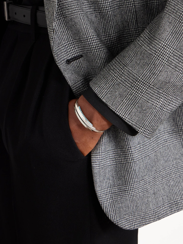  Jacques Marie Mage - Weston Sterling Silver, Kingman Turquoise And 18-karat Gold Cuff - Men - Silver - M 