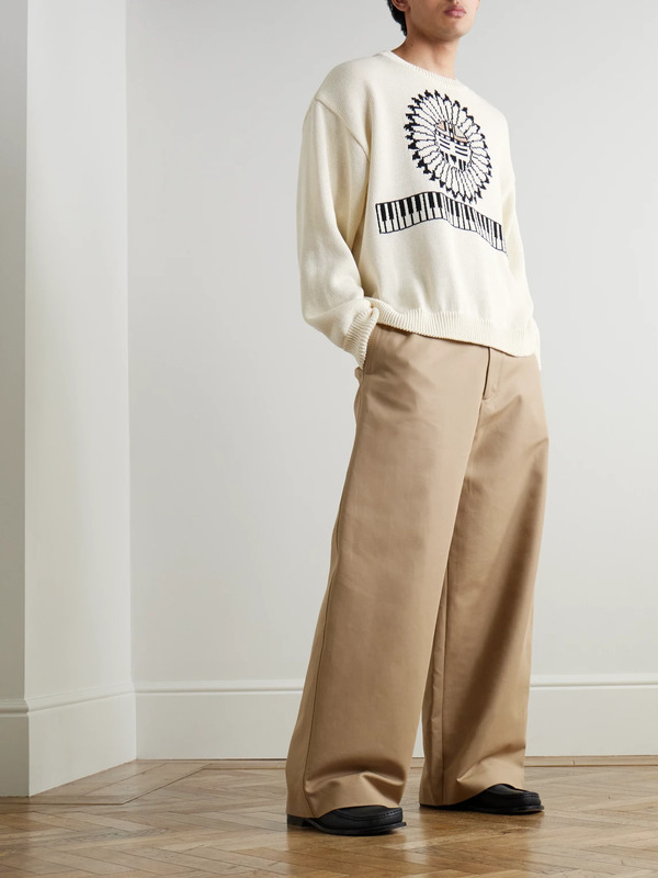  Kapital - Cotton-blend Jacquard Sweater - Men - Neutrals - 1 