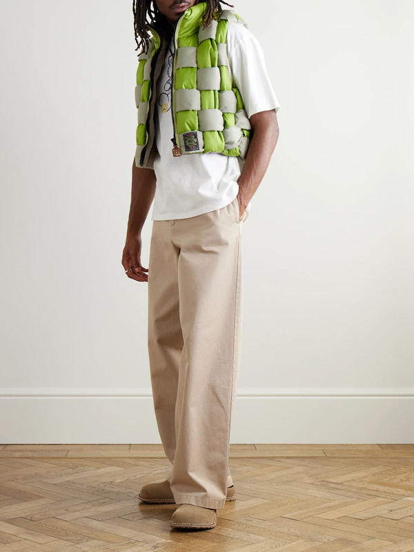  Kapital - Cropped Reversible Quilted Padded Shell Gilet - Men - Green 