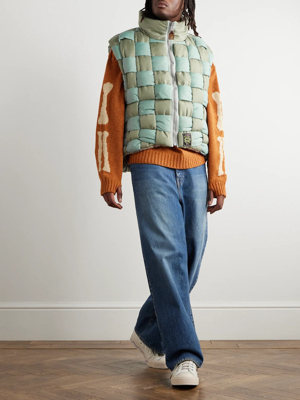  Kapital - Reversible Quilted Padded Shell Gilet - Men - Green - 3 