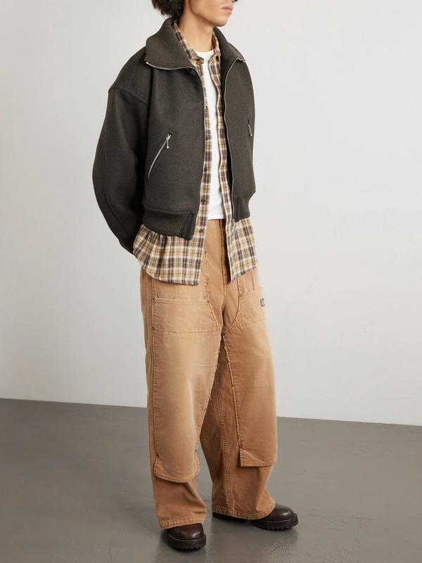  Kapital - Wool-flannel Blouson Jacket - Men - Green - 2 